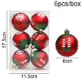 thumbnail image 1 of Bola de piruleta galvanizada de Navidad, adorno de árbol de Navidad para Año Nuevo, decoración del hogar, regalo de Papá Noel, 6 unids/lote por caja, 2024, 1 of 4