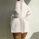 thumbnail image 5 of Traje de baño de manga larga de 3 piezas para mujer (blanco L) FLhrweasw Para estrenar, 5 of 7