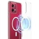 thumbnail image 2 of For Motorola Edge 40 Neo 5G Clear Phone Case Compatible with MagSafe TPU+Acrylic Back Cover - Clear, 2 of 5