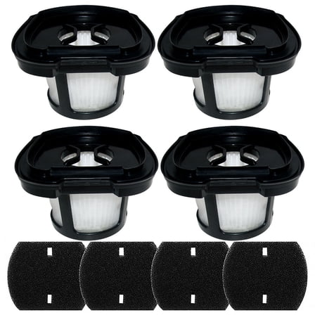 4 Pcs 2284w Vacuum Replacement Filter for Bissell Pet Hair Eraser Filter Hand Vacuum 2284W, 2389, 2390, 2390A, 23903 Compare to Parts # 1614212 1614203 1614204, 4 Mesh Filters and 4 Foam Filters