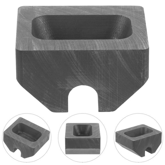 Milisten Gold Silver Copper Casting Mold Decorative Ingot Melting Tool Graphite Ingot Mold