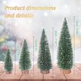 thumbnail image 2 of Miniárbol de Navidad UROVIBOSCR verde 4 unidades con base de madera 10-, 2 of 6