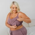 thumbnail image 6 of Sublime Bamboo Hands-Free Pumping Lounge & Sleep Bra - Mauve L Busty, 6 of 8