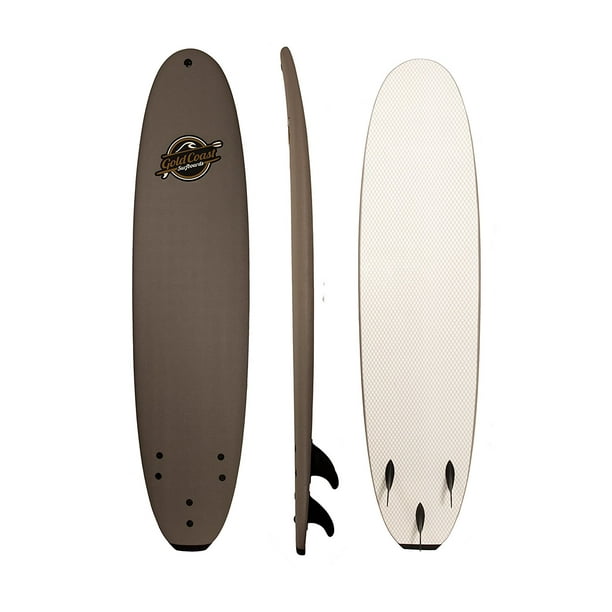 South Bay Board Co 8' Grey Verve Soft Top Surfboard, Leash & Fin Set