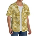 thumbnail image 3 of Salouo Mermaid Fish Scale Pattern Cuban Collar Shirts for Men Button-Down Shirt Men's Short Sleeve Shirts Hawaiian Shirts Casual Shirts -Large, 3 of 6