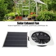 thumbnail image 3 of 100W Solar Panel Fan Kit Weatherproof Solar Powered Fan Exhaust Portable Ventilator With Metal  Mesh, 3 of 8