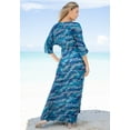 thumbnail image 2 of Swim 365 Women's Plus Size Faux-Wrap Swim Cover Up, 2 of 3