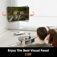thumbnail image 2 of FITUEYES Rolling TV Stand with Wheels up to 70 inch TVs with Power Outlet and Two Shelf ,White, 2 of 8