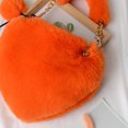 thumbnail image 4 of Bolso de hombro Sunnimix con Corazón para mujer sintética de Felpa naranja, 4 of 5