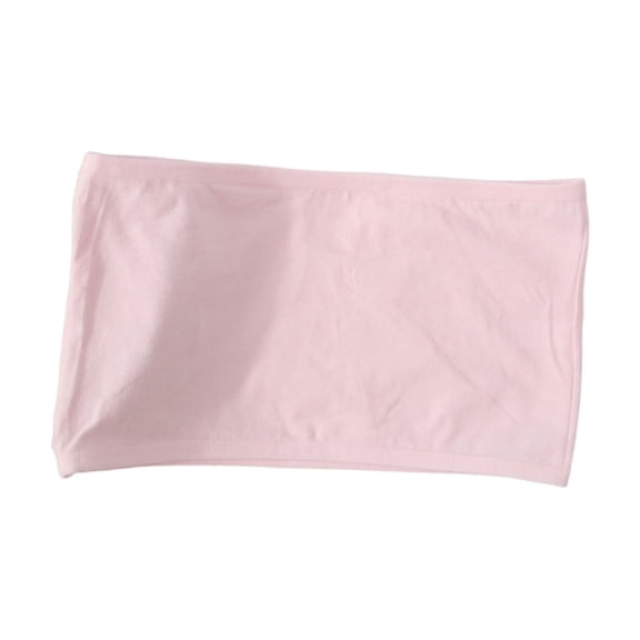HBGVBA Seamless Bra for Girl,Training Bras for Teen,8-14 Years Solid Color Strapless Bandeau Bra Soft Comfortable for Teenager Developmental Stage Bra