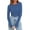 Colony Blue, variant on PrettyGuide Women's Long Sleeve Boat Neck Sweater Slim Fit Ribbed Knit Fall Pullover Tops