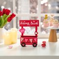 thumbnail image 3 of 10"H Valentine's Wooden KISSING BOOTH Table Decor, 3 of 5