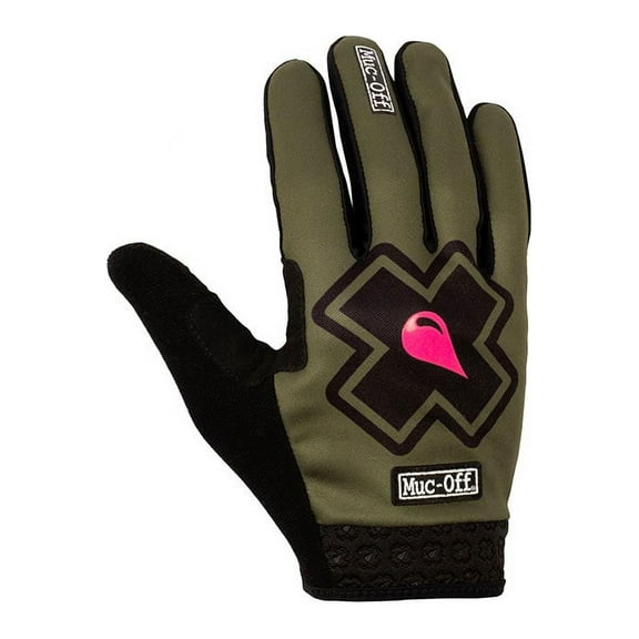 Muc-Off MTB Ride Gloves Full Finger Gloves, Green, S, Pair
