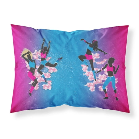 Hip Hop in Pink Blue Fabric Standard Pillowcase