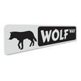 thumbnail image 3 of Wolf Way Novelty Decor, Metal Wall Sign - 4x18 Inches, 3 of 4