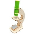 thumbnail image 1 of Childs Microscope 1 Set for Kids with Science Learning and Hand-Eye Coordination in Wood, 1 of 8