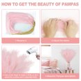 thumbnail image 2 of 8 Pcs 97cm Faux Pampas Grass Decor Tall Fake Pompas Grass Large Floral Fluffy Branches Floor Vase Filler for Home Decor Pink, 2 of 6