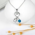thumbnail image 3 of Collier Stéthoscope en Zircon Bleu Design pour Étudiants Fête Dansante 1 Ensemble, 3 of 8