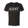 thumbnail image 2 of Wild Bobby, Goat God Over All Things Inspirational/Christian Men Premium Tri Blend Tee, Vintage Black, Small, 2 of 6