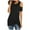Black, variant on gakvbuo Plus Size Summer Tops For Women 2023 Trendy Women's Casual Loose Solid Color Crewneck Short Sleeve T-Shirt Off Shoulder Tops