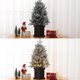 thumbnail image 2 of 3 - foot prelit mini christmas tree con 78 LED lights, great para indoor y outdoor christmas decorations, 2 of 8