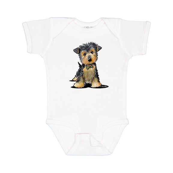 Inktastic Little Gent Yorkie Boys or Girls Baby Bodysuit