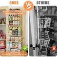 thumbnail image 6 of Over The Door Pantry Organizer with Adjustable Baskets, White Storage  for Kitchen & Laundry Room, 6 of 7