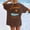 Brown, variant on Oversized Tshirts for Women California Beach Graphic Short Sleeve Tees Summer Baggy Loose Fit Basic Vacation Tops