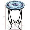 thumbnail image 2 of Costway Table d'Accent en Acier Support de Plante Schéma Cobalt Jardin Extérieur Intérieur Bleu, 2 of 10