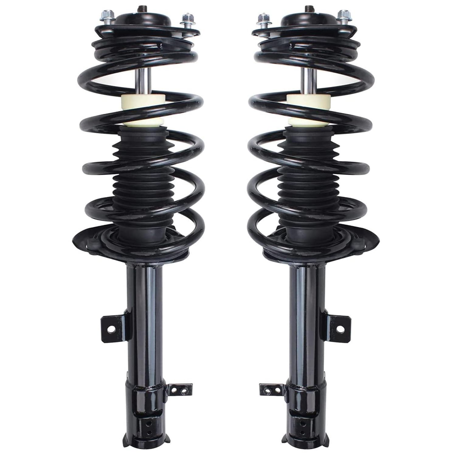 Detroit Axle - 10pc Suspension Kit for 2009-2012 Dodge Caliber 2010 2011, 2 Ready Struts, 2 Lower Control Arms with Ball Joints, 4 Inner & Outer Tie Rods, 2 Sway Bar Links Replacement