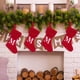 thumbnail image 4 of Medias navideñas con letras bordadas | Medias tejidas de lana | Bolsa de dulces para niños | Decoración festiva para chimenea y árbol, 4 of 4