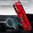 thumbnail image 3 of Estuche GANGXUN para Samsung Galaxy A13 4G, soporte giratorio 360°, estilo mecánico y magnético, 3 of 5