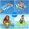 thumbnail image 4 of Hamaca para piscina Tiwisses 4 en 1 de Pool Floats con malla inferior, paquete de 2, 4 of 7