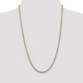 thumbnail image 2 of 925 Sterling Silver 2.5mm Rose Vermeil Diamond-cut Rope Chain 20 Inch, 2 of 5