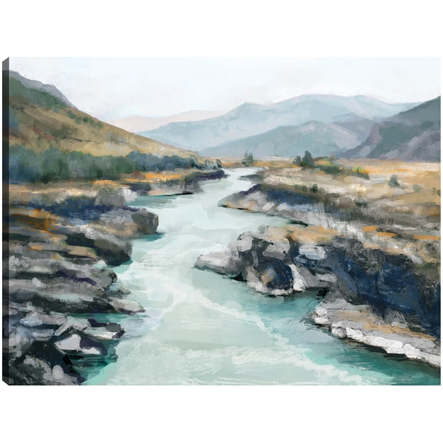 Cuadro Decorativo - Paisaje Capas II Jr Impresión en canvas, estrechado