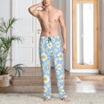 thumbnail image 2 of Fotbe Daisies Flowers Pantalones de Pijama para Hombre, Pantalones de Dormir, Pantalones de Casa con Cintura Ajustable y Bolsillos-Large, 2 of 6