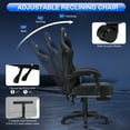 thumbnail image 6 of Hoffree Gaming Chair with Speakers PU Gamer Chair with footrest and massage Egonomic Computer Game Chair with Headrest and Lumbar Support for Adults and Office Gaming, 440 LBS, 6 of 11