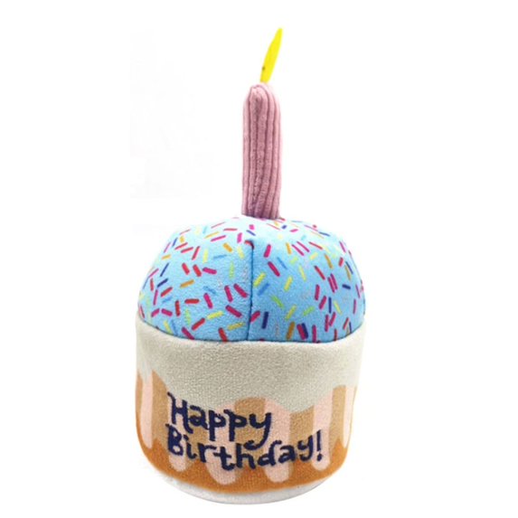 Safe Bone Shape Birthday Cake Bite Resistant Durable Dog Accessories Dog Toy Furry Toys Puppy Chew Toy 3