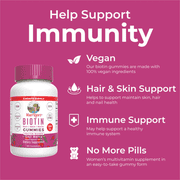 MaryRuth Organics Biotin Gummies, Supports Healthy Hair, Skin & Nails, Sugar-Free, Goji Berry, 30 Count