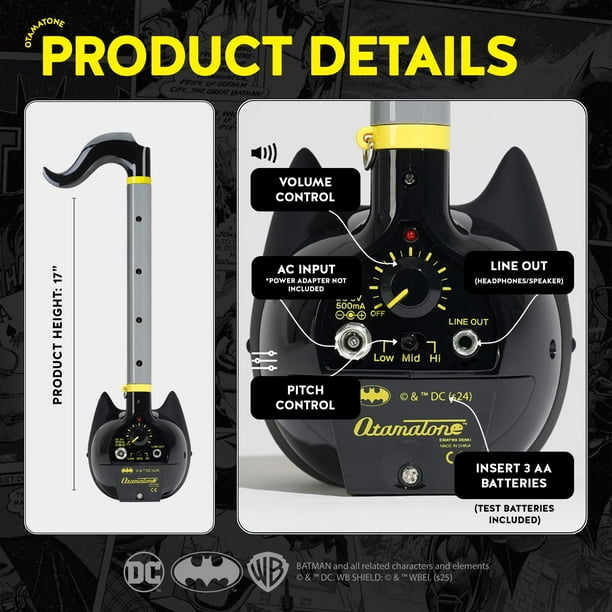 Instrumento musical electrónico Otamatone Deluxe Batman Bodega