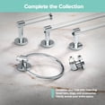 thumbnail image 3 of Gatco Clarion Towel Bar, 18" Wall Mount Bathroom Towel Holder, Acrylic & Chrome, 3 of 4