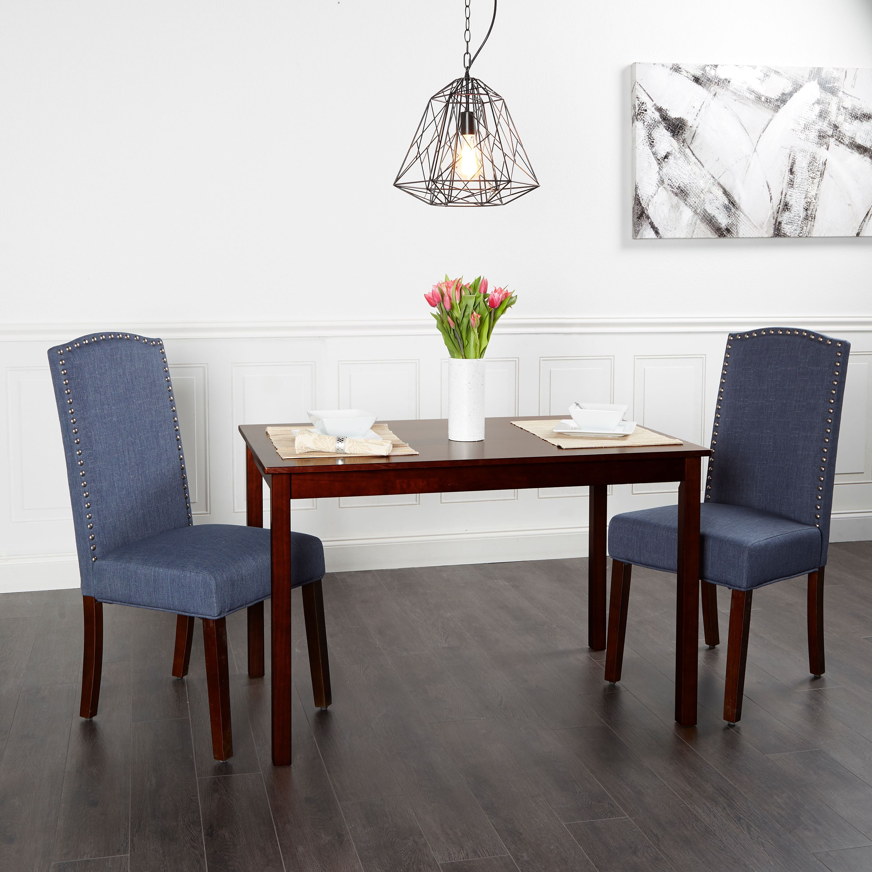 Better Homes Gardens London Faux Linen Dining Chair Set Of 2 Multiple Colors Walmart Com Walmart Com