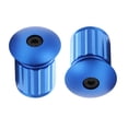 thumbnail image 1 of Manillar de ciclismo, tapas de extremo de empuñaduras de aleación de aluminio ajustables con bloqueo de expansión, para Azul, 1 of 7