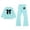j101-Sky Blue, variant on LIIPEE Girls Casual Outfits 2 Piece Bowknot Print Long Sleeve Sweatshirts Flared Pants Kids Autumn Cute Comfortable Everyday Outfit Sets,9-10 Years
