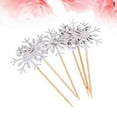 thumbnail image 6 of FOMIYES Birthday Cake Decoration Silver Simple Holiday Party 24Pcs 1.97x0.04x3.94in, 6 of 8