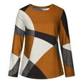 thumbnail image 2 of CHUANK Fall Clearance Shirts Womens Tops Long Sleeve Print Loose Blouse, 2 of 6