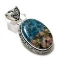 thumbnail image 2 of Natural Watermelon Tourmaline Gemstone 925 Sterling Silver Pendant 2.09", 2 of 2