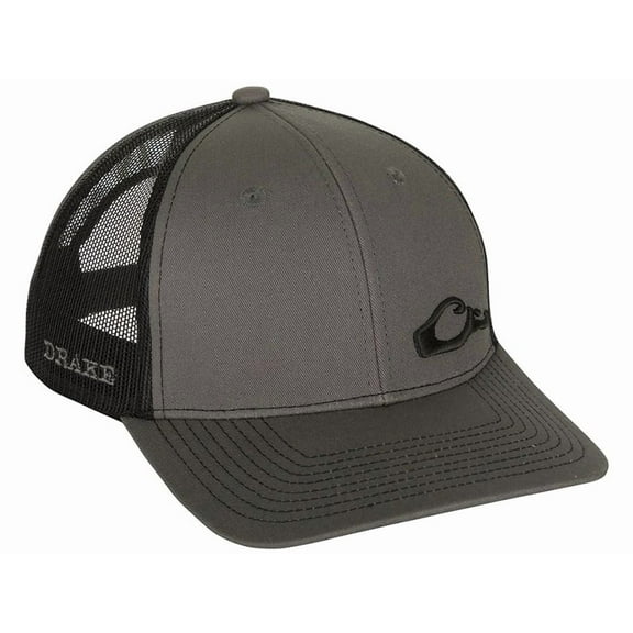 Drake Waterfowl Enid Classic Trucker Mesh-Back Cap - Med Grey - OSFM