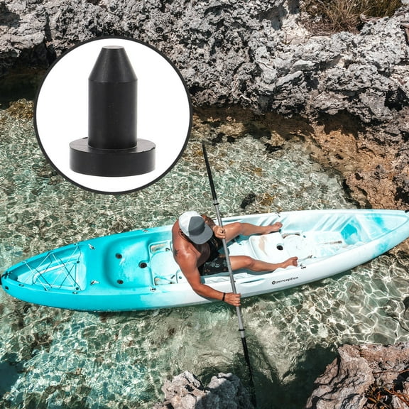 FOMIYES  10 Pcs Rubber Drain Plug Kayak Parts Boat Accessory Scupper Plugs Black