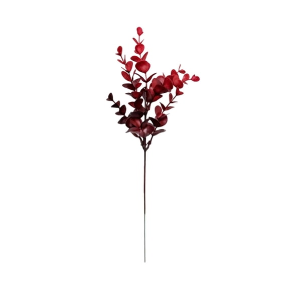 WWG Artificial Red Flowers Bouquet, Lifelike Silk Faux Fall Decor for Home, UV Resistant Plastic Stems, No Watering Required, for Table Centerpiece, Office Decor, Gift for Mom Birthday